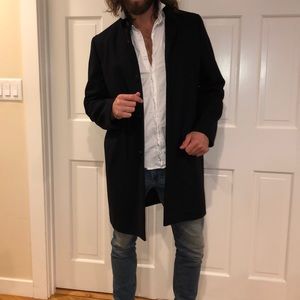 Theory Men’s Navy Blue XL Peacoat